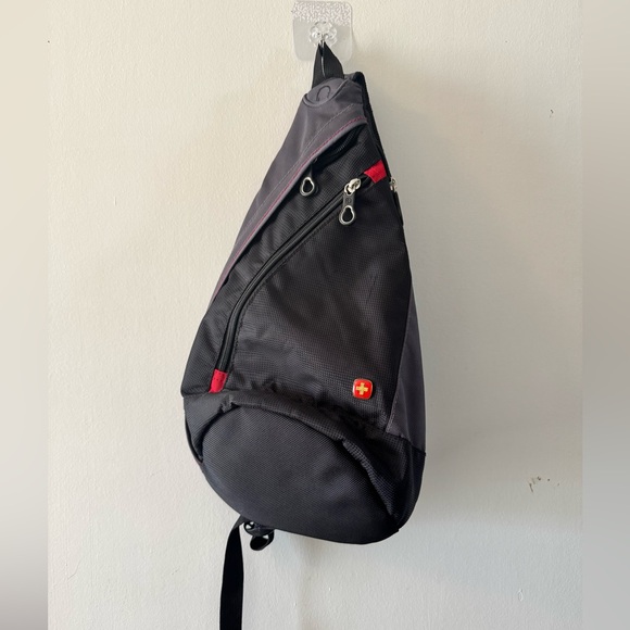 SwissGear Other - SwissGear Black and Gray Sling Bag rfid blocking pocket Black Backpack